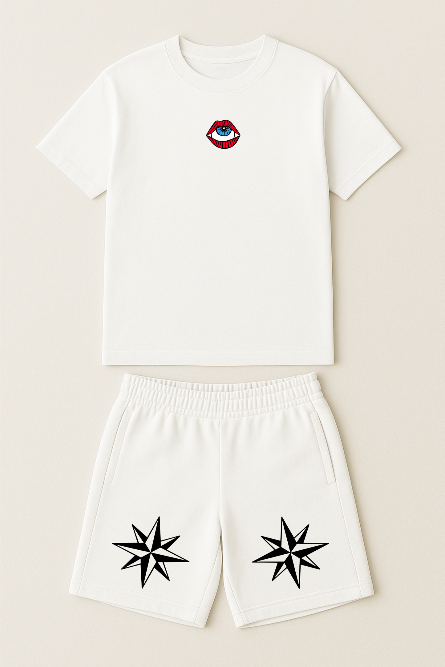 PACK SHORT/T-SHIRT BLANC
